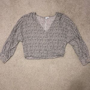 AE Cinch Waist Long Sleeve Shirt